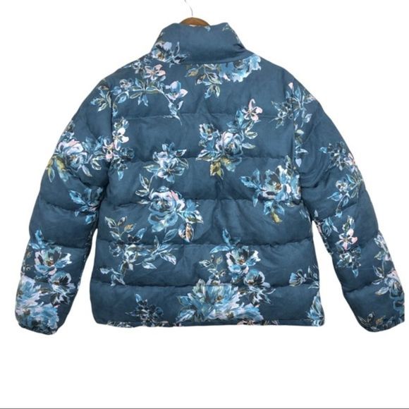 ANTHROPOLOGIE ett:twa Floral Puffer‎ Coat Size XS - Picture 7 of 11